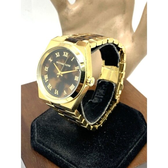 Michael Kors Women's Watch MK6151 Channing Quartz Gold Tortoise Shell 38mm - Picture 13 of 13